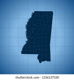 map of Mississippi