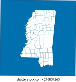 map of Mississippi