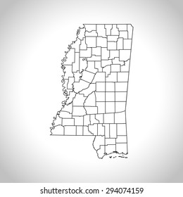 map of Mississippi