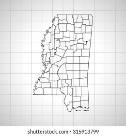 map of Mississippi