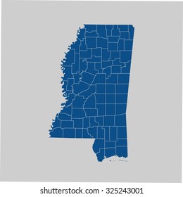 map of Mississippi
