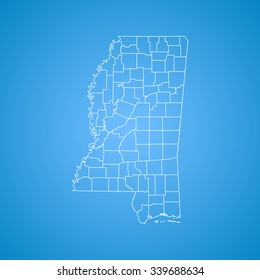map of Mississippi