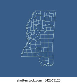 map of Mississippi