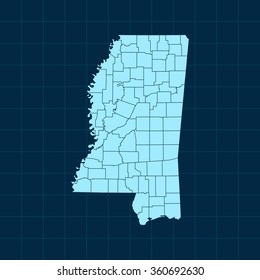 map of Mississippi