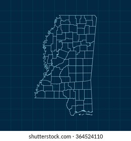 map of Mississippi