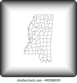 map of Mississippi