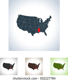 map of Mississippi