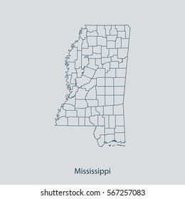 map of Mississippi