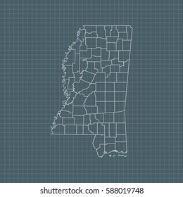 map of Mississippi