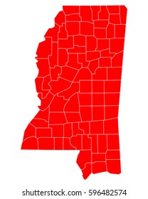 Map of Mississippi