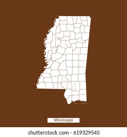 map of Mississippi