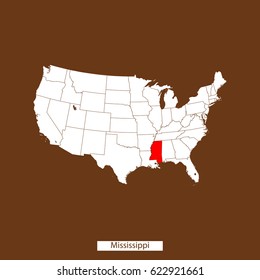 map of Mississippi