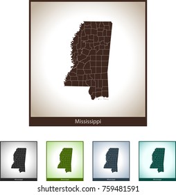 map of Mississippi