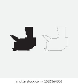 Map of Missoula - Montana - United States graphic element Illustration template design