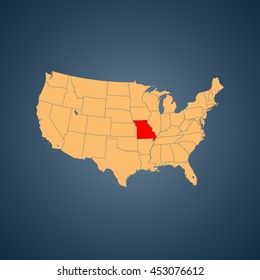 map of Missouri