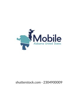 Map Of Mobile City Modern Creative Design