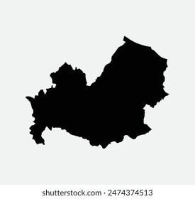 Map of Molise - Italy outline silhouette graphic element Illustration template design
