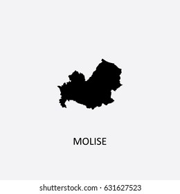 Map of Molise - Italy Vector Illustration
