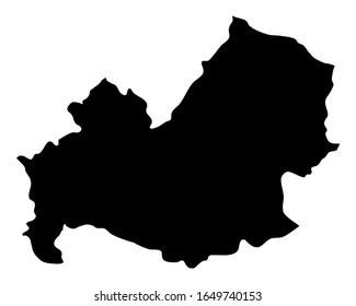 Map of Molise as vector illustration