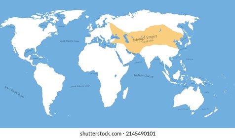 Map Of Mongol Empire Güyük Khan