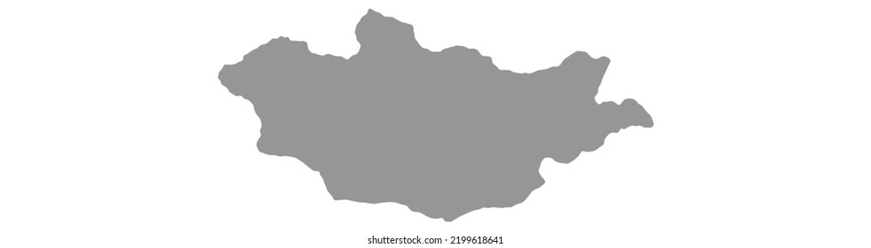 Map Mongolia vector background. Isolated country texture