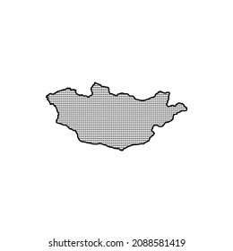 map of Mongolia-vector illustration. Free Vector