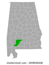 Mapa de Monroe en Alabama en blanco