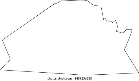 Map of Monroe County in the state of Kentucky