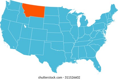 map of Montana