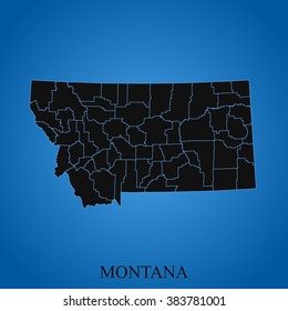 map of Montana