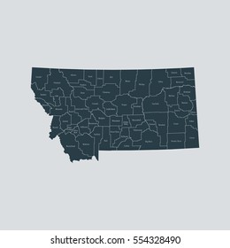 map of Montana