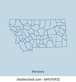 map of Montana