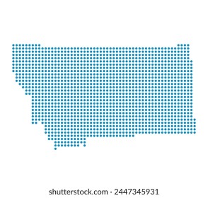 Mapa de Montana state desde puntos