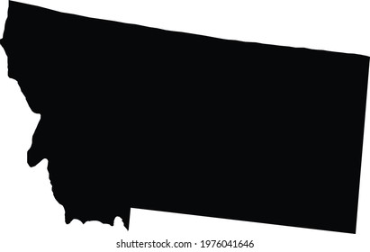 Map of Montana,federal state of United States of America