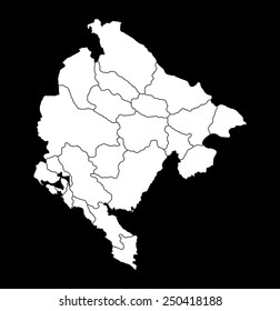 Map of Montenegro