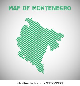 map of Montenegro. Transparency effects used.