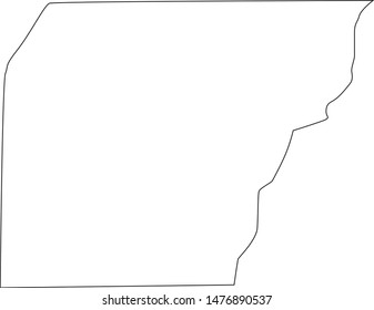 Map of Montezuma County in the state of Colorado