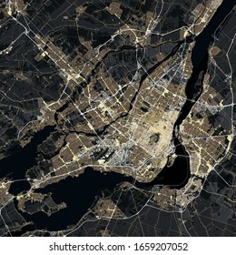 Map Montreal city. Quebec. Canada