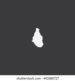Map of Montserrat Vector Illustration