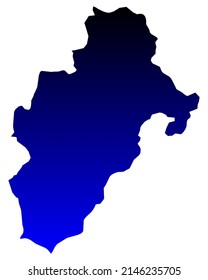Mapa de Moquegua en blanco