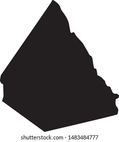 Map of Morgan County in georgia state in usa