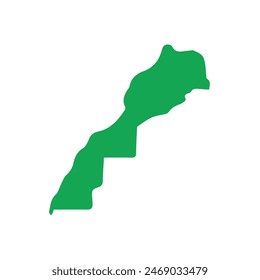 map of morocco colored icon. Illustration vector graphic of map of morocco icon.