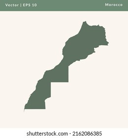 Map of Morocco Vector Illustration Icon Map.