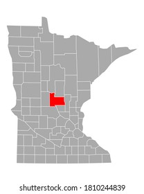 Map of Morrison in Minnesota on white