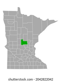 Map of Morrison in Minnesota on white