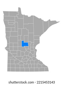 Map of Morrison in Minnesota on white