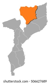 Map - Mozambique, Niassa