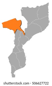 Map - Mozambique, Tete