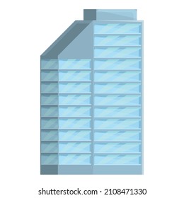 Map multistory icon cartoon vector. Apartment building. Residential house
