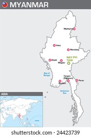 Map of Myanmar